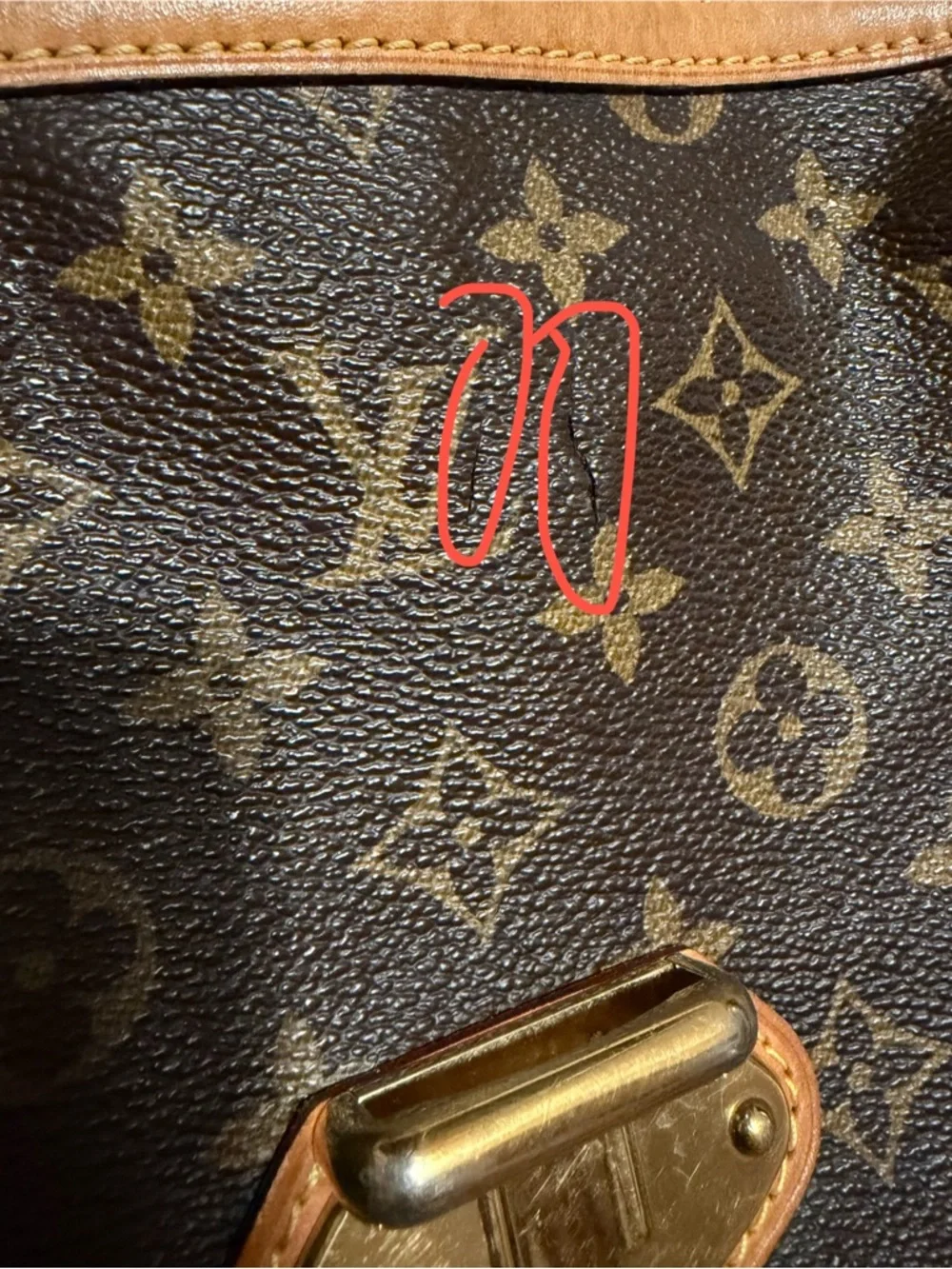 Authentic Louis Vuitton Classic Brown Monogram Stresa Women's Shoulder Bag AS IS - Picture 9 of 15
